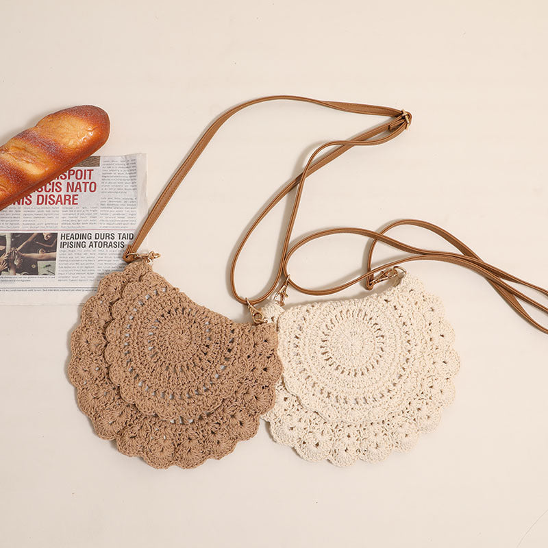 Crocheted Crossbody Bag with Feminine Details Stornfield