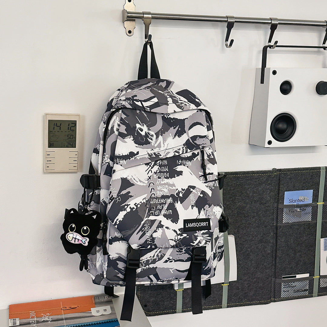 Graffiti Print Casual Backpack Stornfield