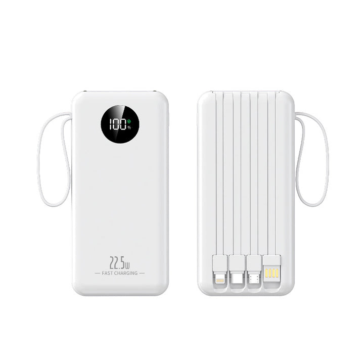 Portable power bank with integrated fast charging function and digital charging display Stornfield