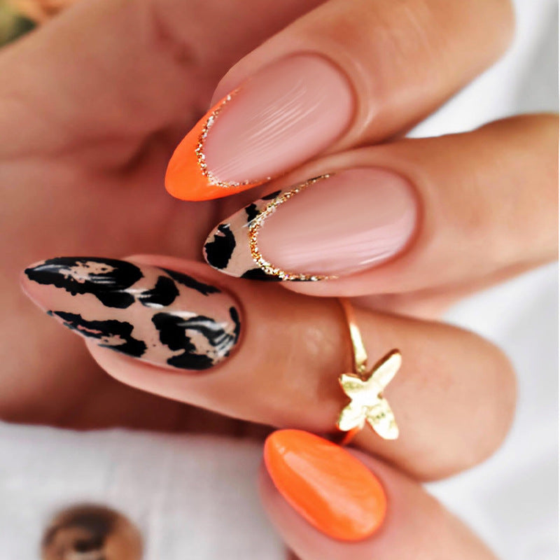 Creative Leopard Print Press-On Nails Stornfield