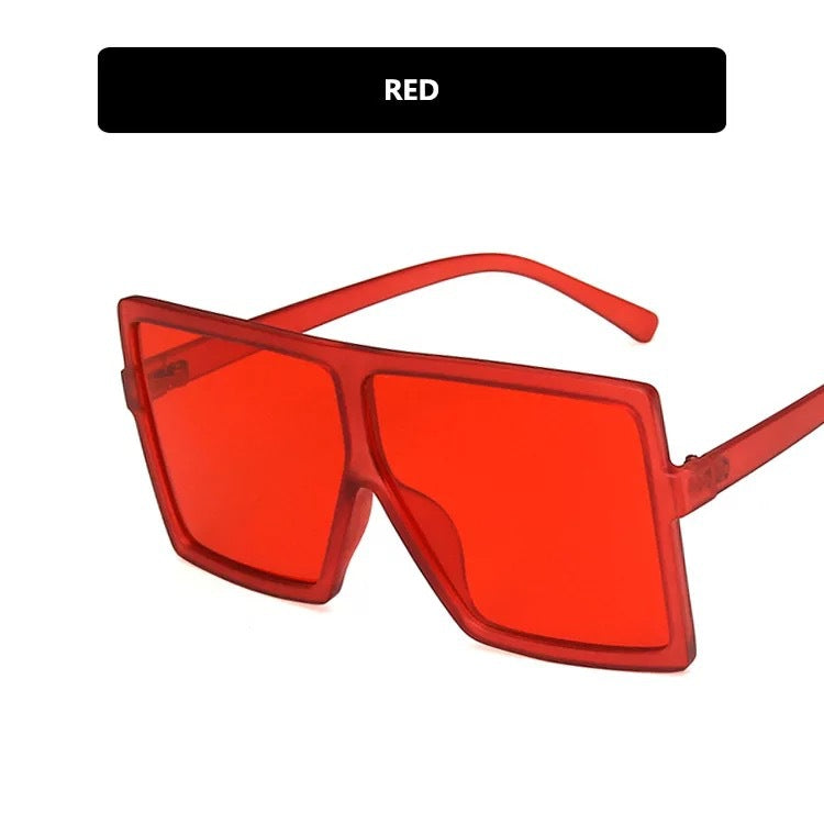 Women modern oversized sunglasses with transparent frame and stylish lenses Stornfield