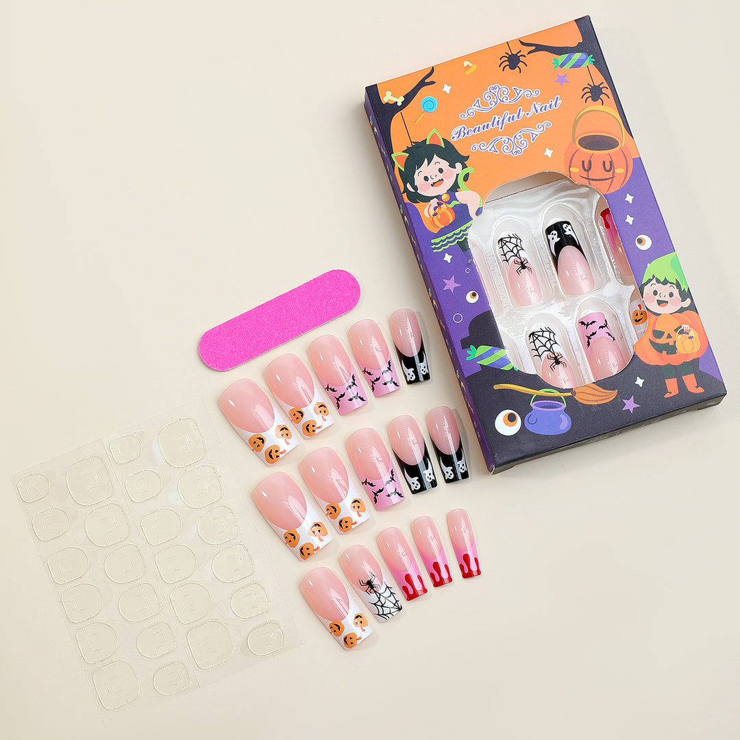 Creative Halloween Nail Art Set with Spooky Designs Stornfield