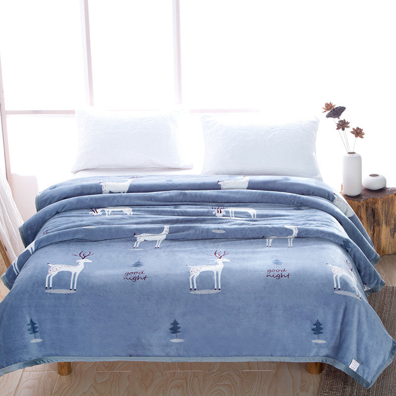Women Cozy Fleece Blanket with Stars and Moons Stornfield