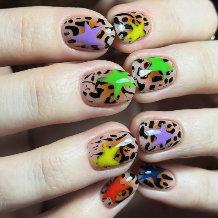 Playful Animal Print Nail Art Stornfield
