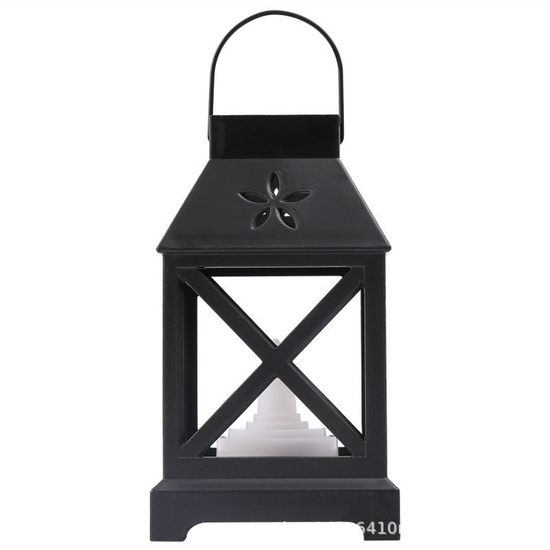 Vintage Lantern with Floral Design Stornfield
