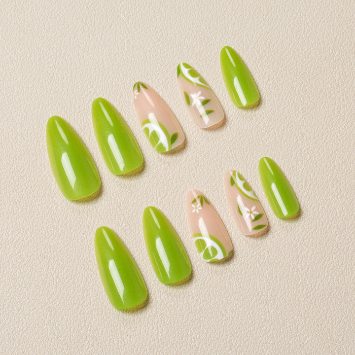 Tropical-Themed Nail Art