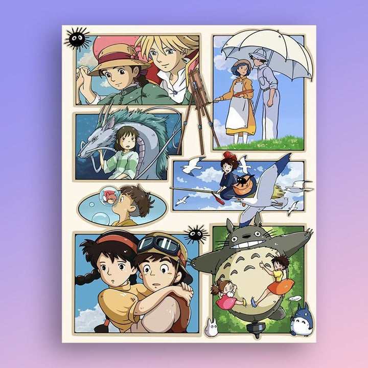 Cartoon Character Sticker Art Print Stornfield