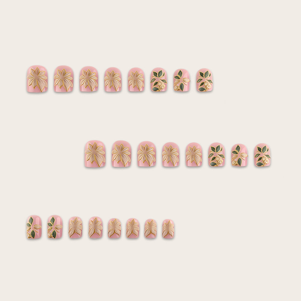 Artful Nail Art with Floral Design Stornfield