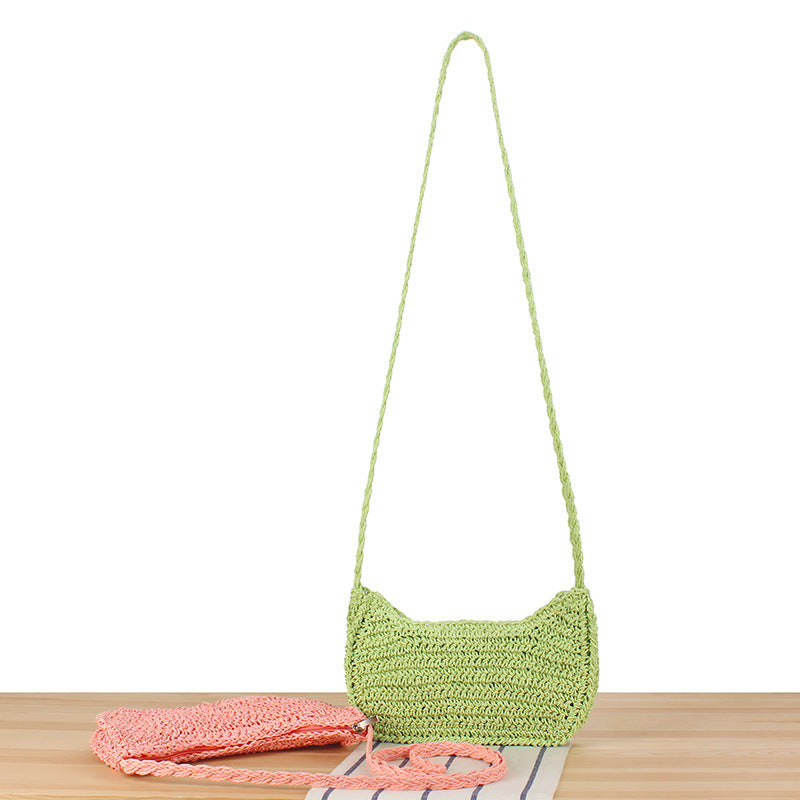 Elegant Shoulder Bag In Minimalist Crochet Design Stornfield
