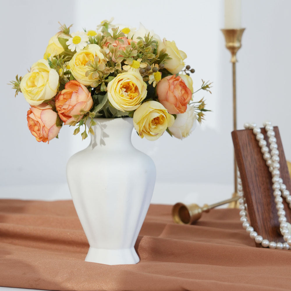 Lifelike Floral Bouquet with Wildflower Accents