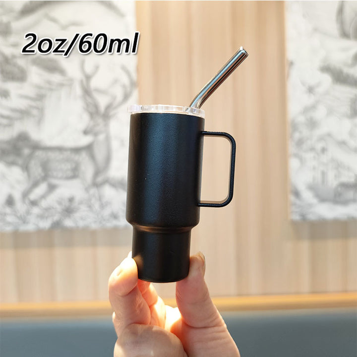 Women's practical drinking glass with metal straw Stornfield