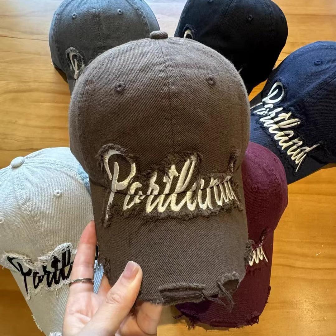 Unisex Distressed Denim Baseball Cap Stornfield
