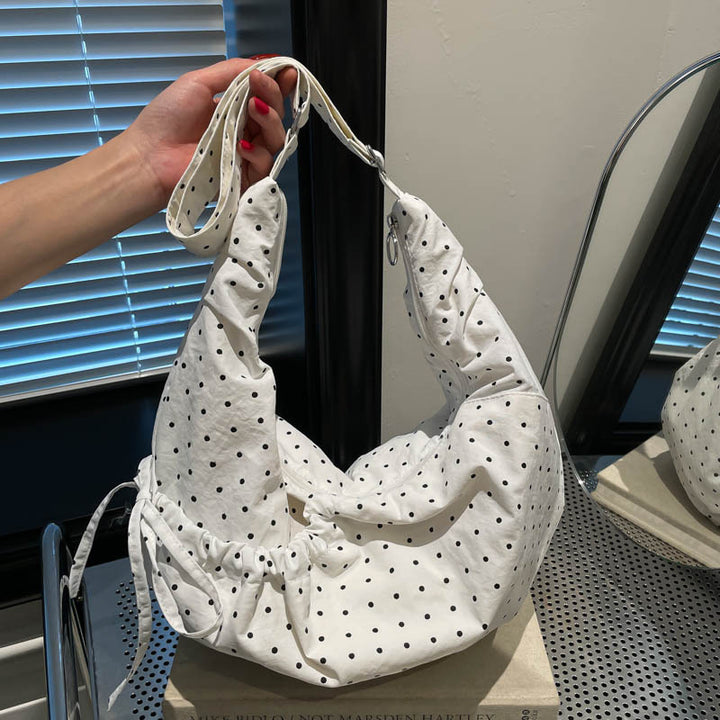 Fashionable Polka Dot Hobo Bag