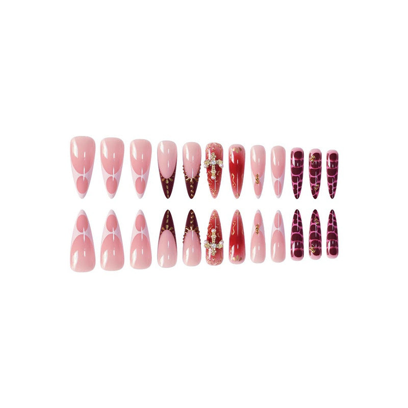 Elegant Stiletto Press-On Nail Set Stornfield