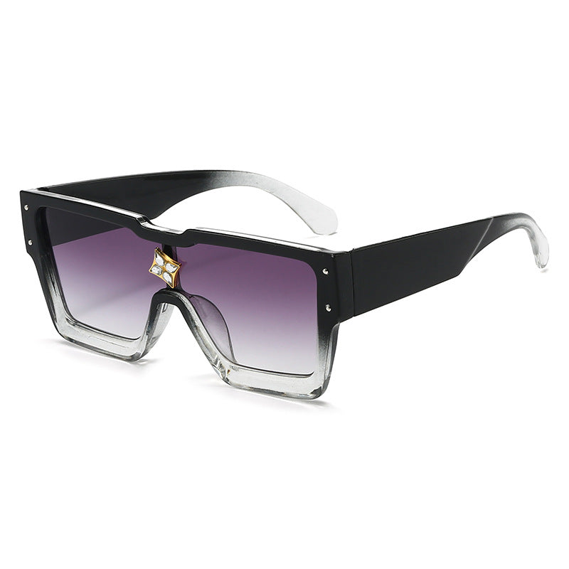 Bold Geometric Shield Sunglasses