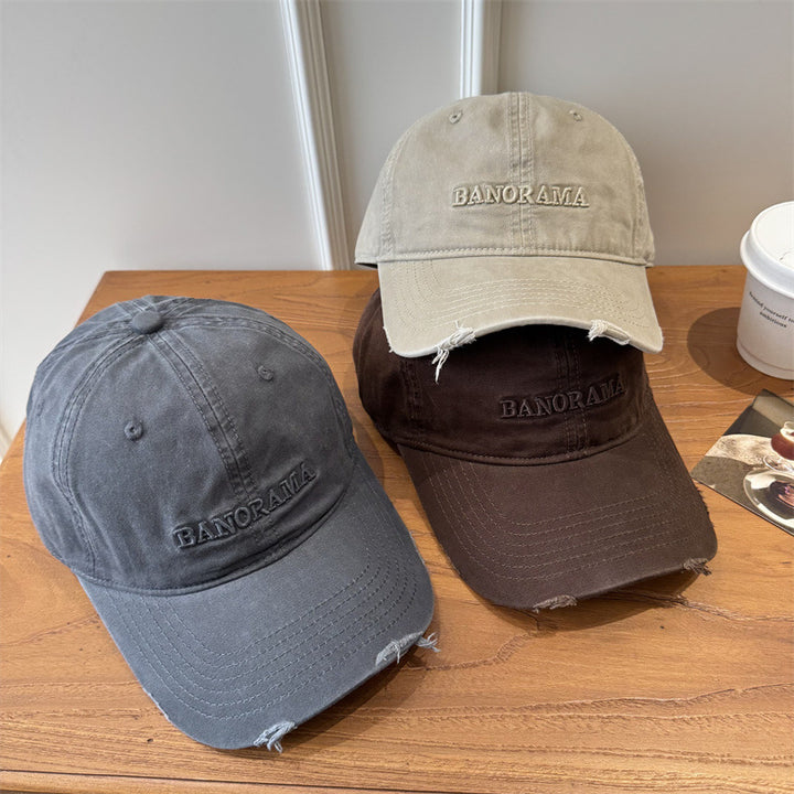 Men's Distressed Fabric Baseball Cap Stornfield