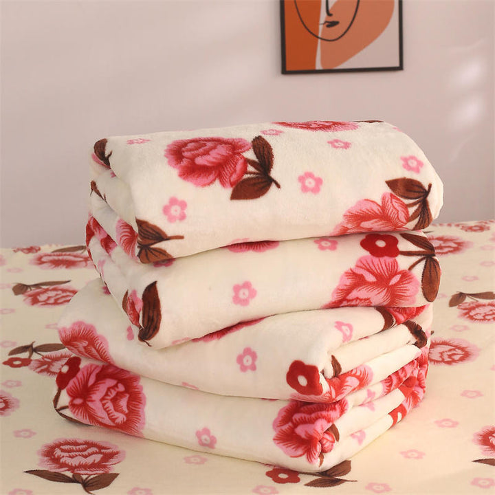 Women Cozy Fleece Blanket with Stars and Moons Stornfield