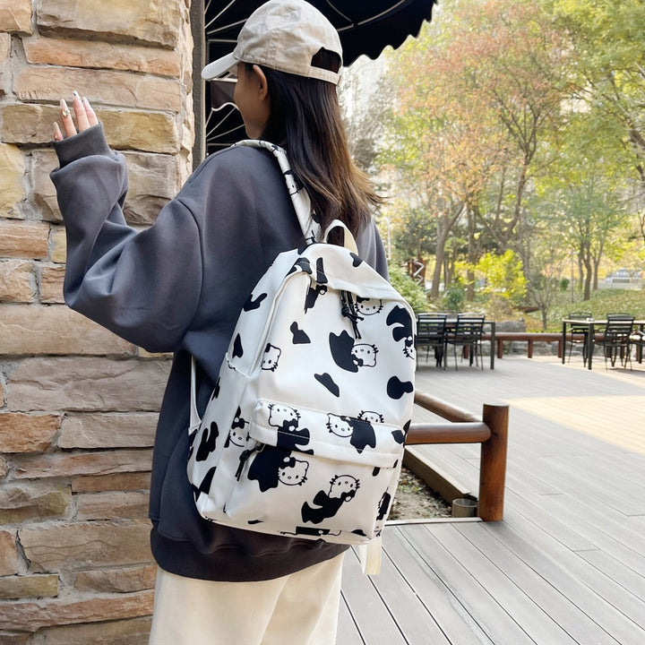 Cartoon Character Print Backpack Stornfield