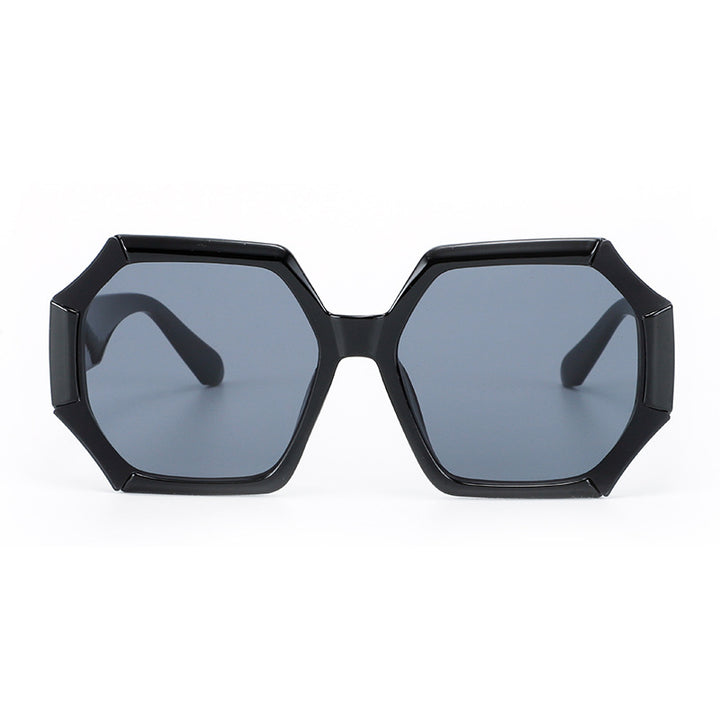 Ladies fashionable sunglasses with faceted frame Stornfield