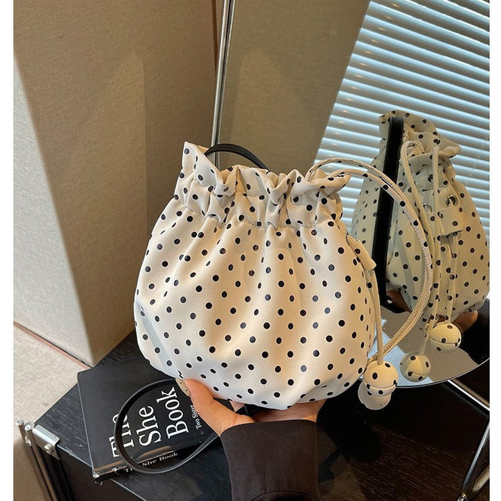 Playful Polka Dot Drawstring Crossbody Bag Stornfield