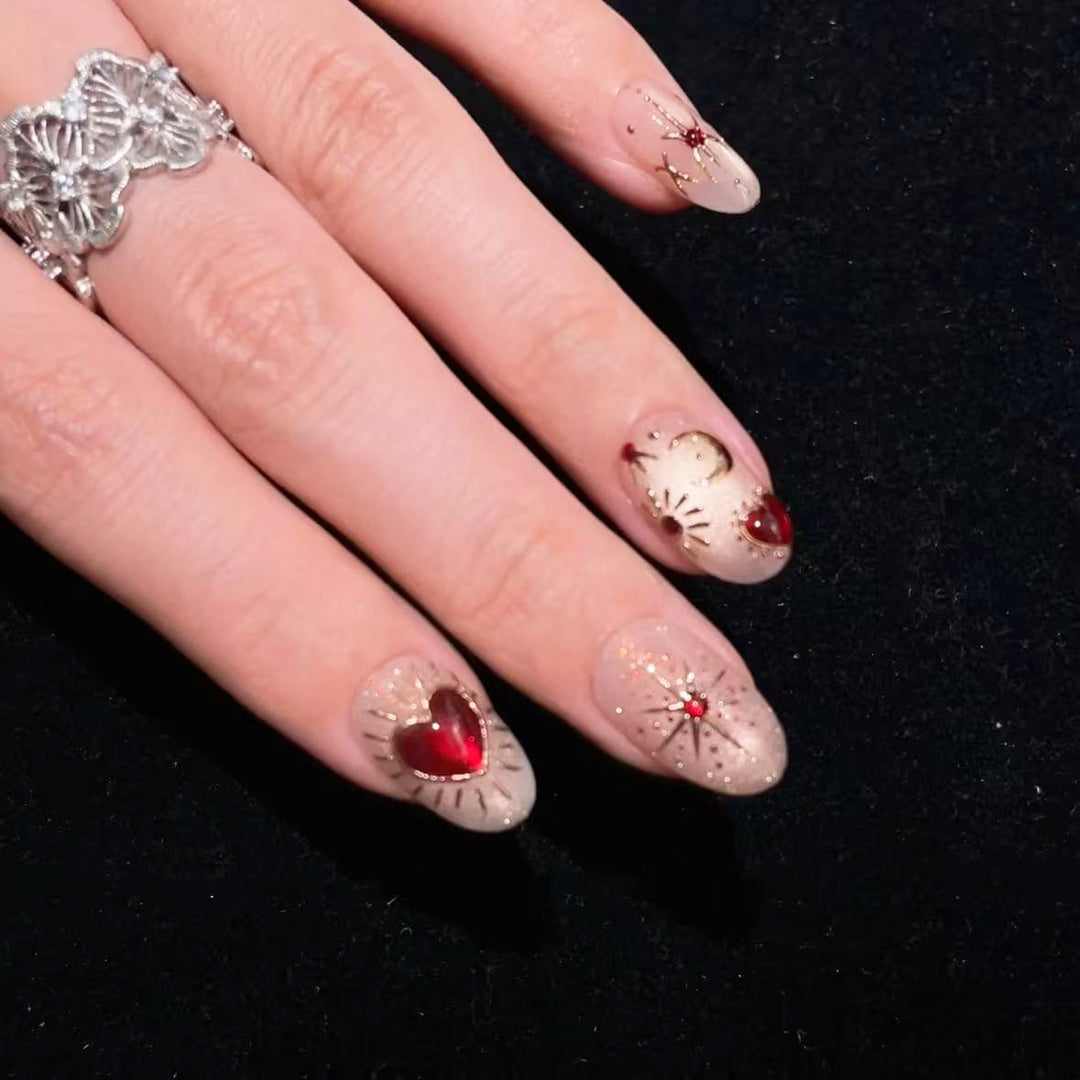 Decorative Nail Art Press-On Set 1790746114
