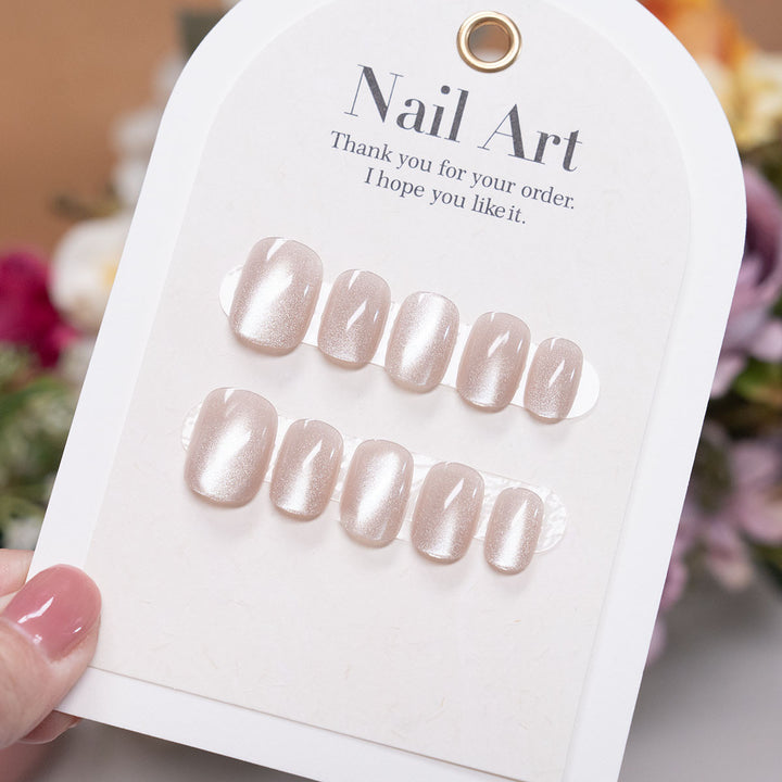 Elegant Press-On Nail Set with Glossy Finish  1791110649