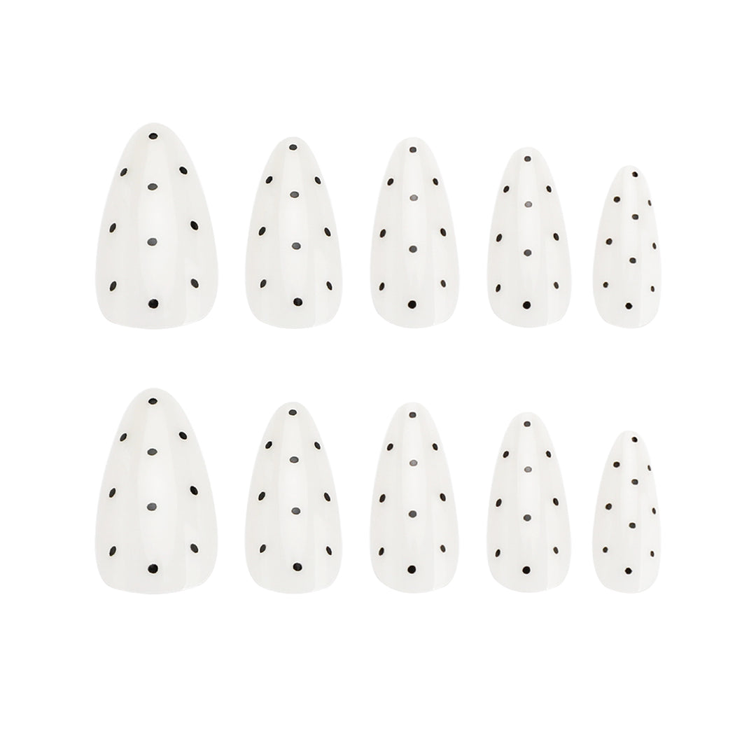 Artful Nail Extensions with Polka Dots Stornfield