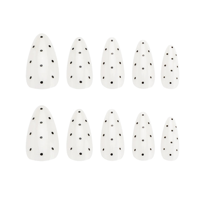 Artful Nail Extensions with Polka Dots Stornfield