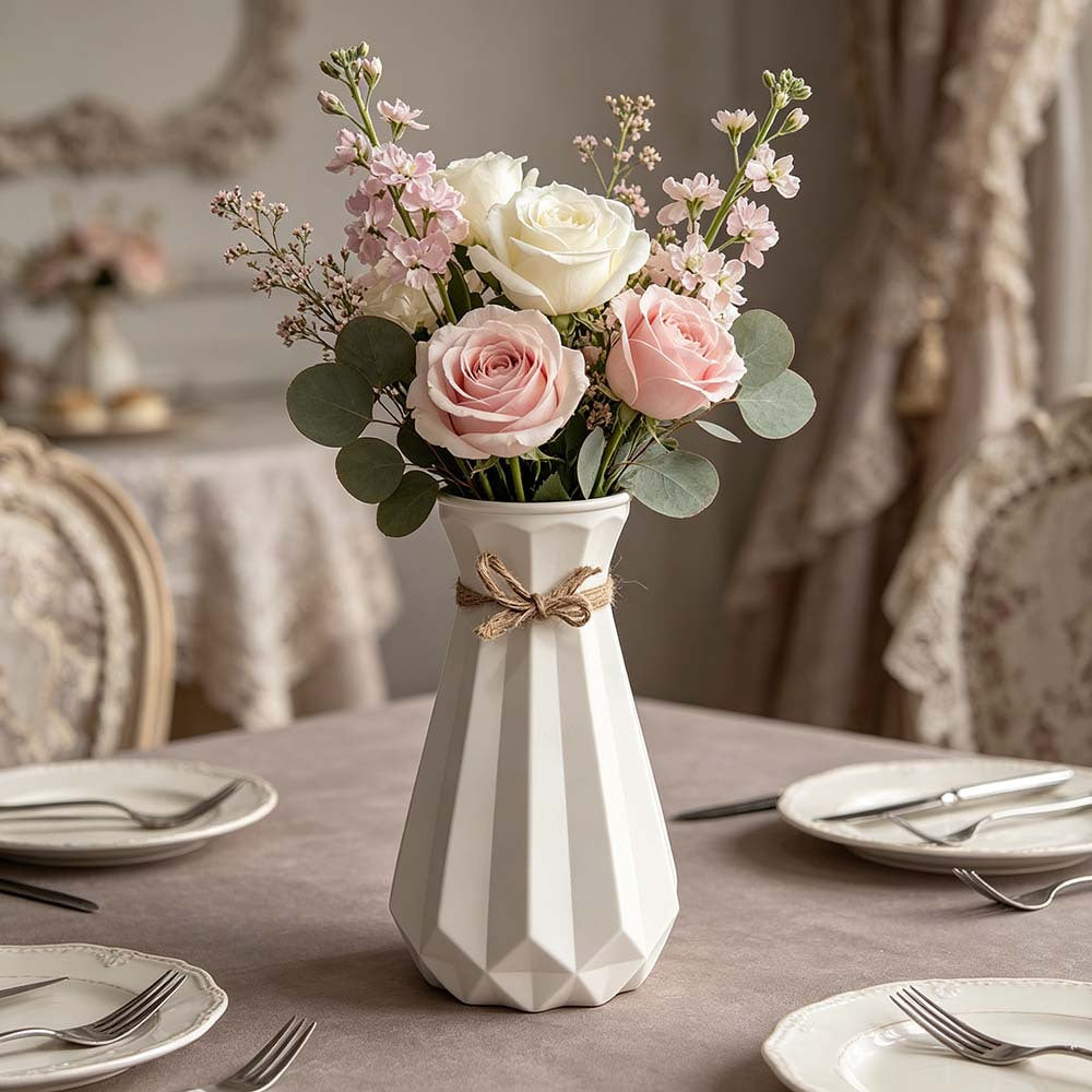 Geometric Textured Decorative Vase Stornfeild