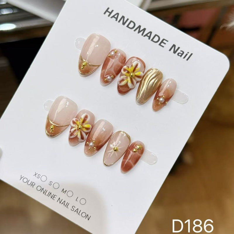 Handmade Decorative Press-On Nail Set
