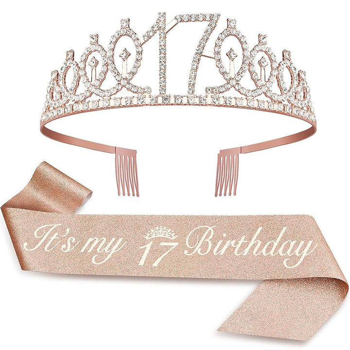 Ladies Crystal Princess Crown with 30 & Fabulous lettering Stornfield