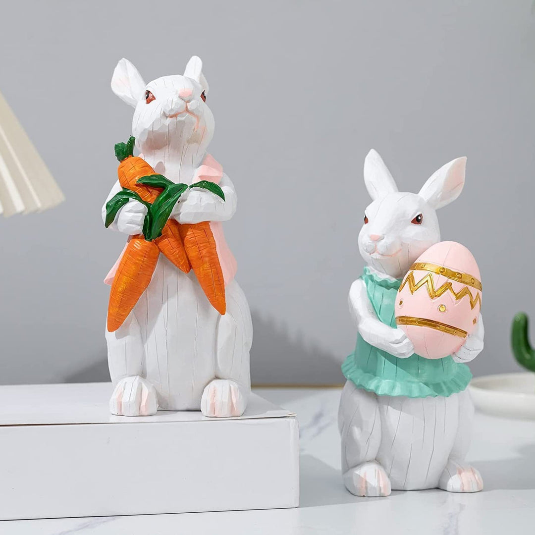 Decorative Bunny Figurine Set Stornfield