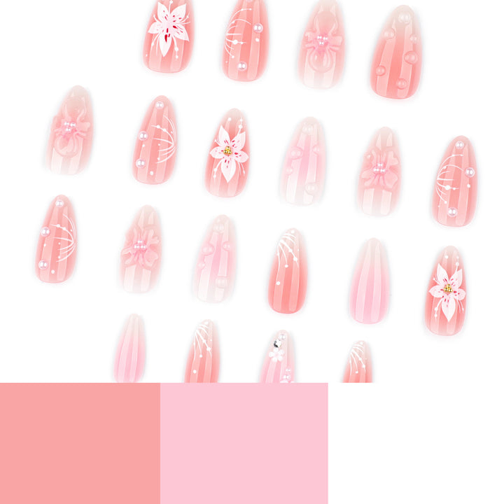 Artistic and creative nail extensions with floral accents Stornfield