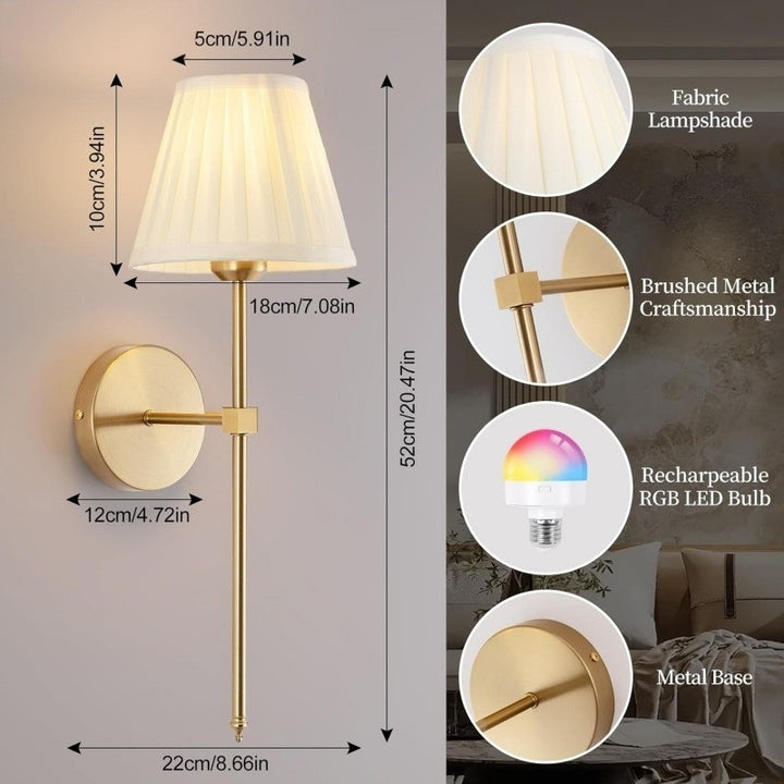 Elegant LED Wall Sconce with Remote Control