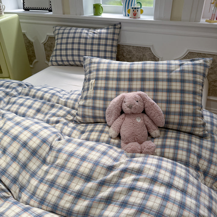Cozy Plaid Duvet Cover Set