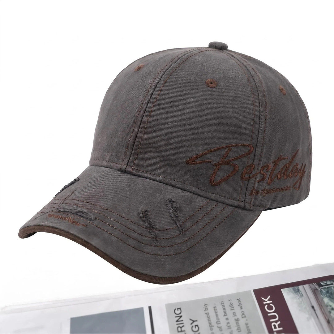 Men's Distressed Casual Cotton Baseball Cap Stornfield