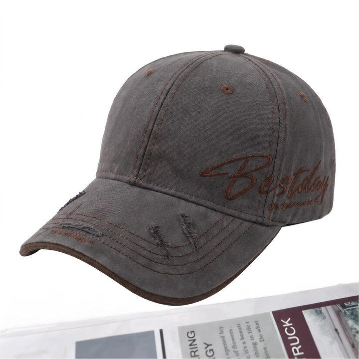 Men's Distressed Casual Cotton Baseball Cap Stornfield