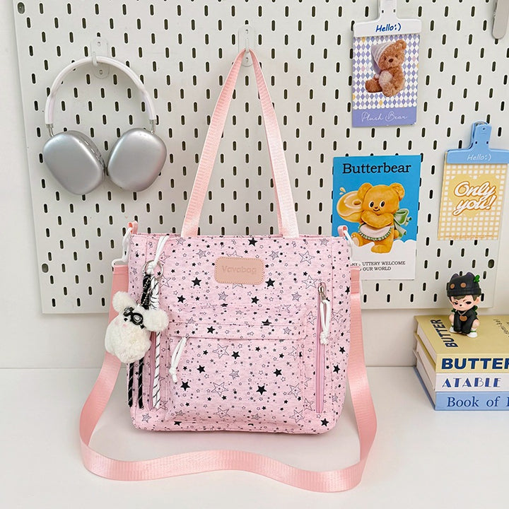 Lightweight Star-Patterned Backpack Stornfield