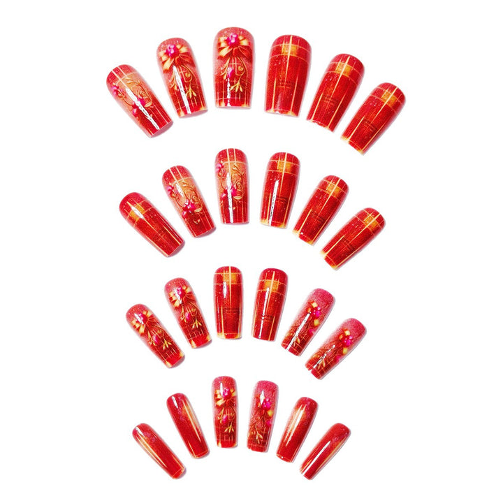 Artificial Nails in Festive Glamour Style Stornfield