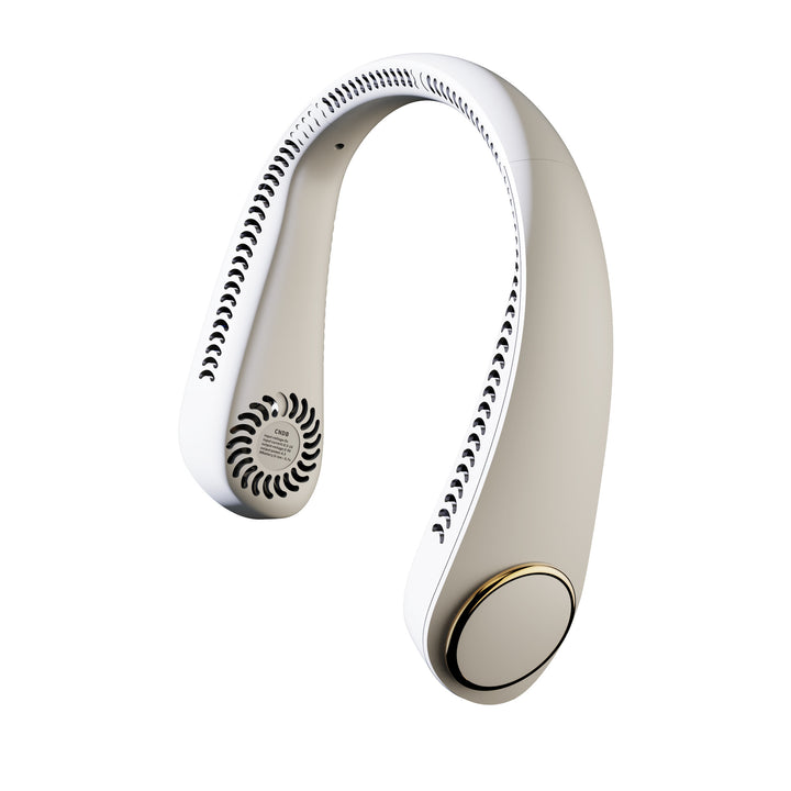 Cooling wearable bladeless neck fan with brushless motor adjustable tri-speed AR airflow Stornfield