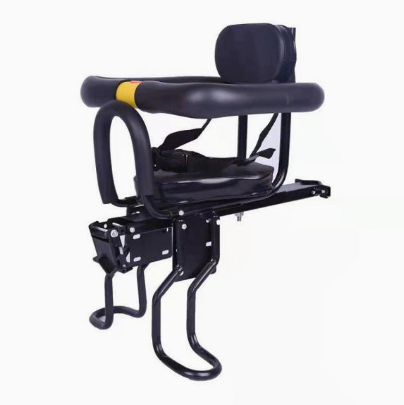 child bike seat with padded safety bar adjustable footrests and supportive reclining backrest Stornfield