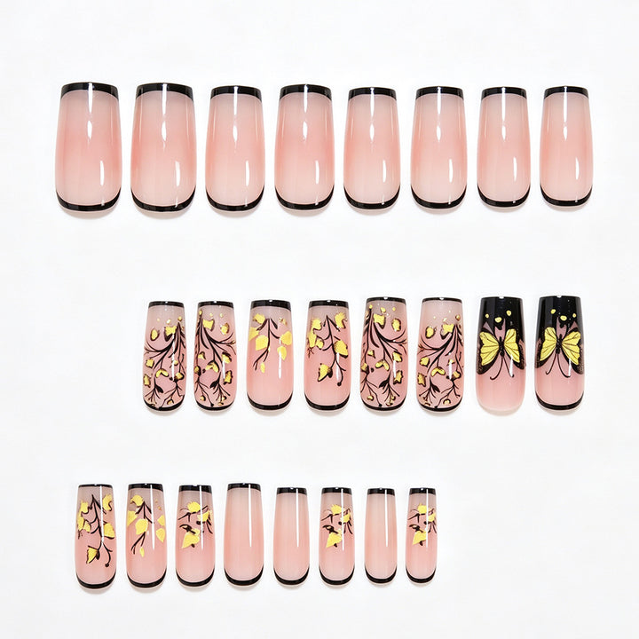 Butterfly Floral Nail Art Design Stornfield