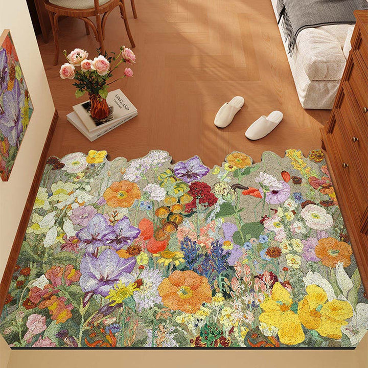 Floral Pattern Area Rug
