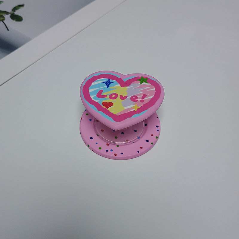 Heart-Shaped Character Phone Grip Stornfield