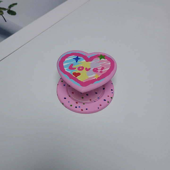 Heart-Shaped Character Phone Grip Stornfield
