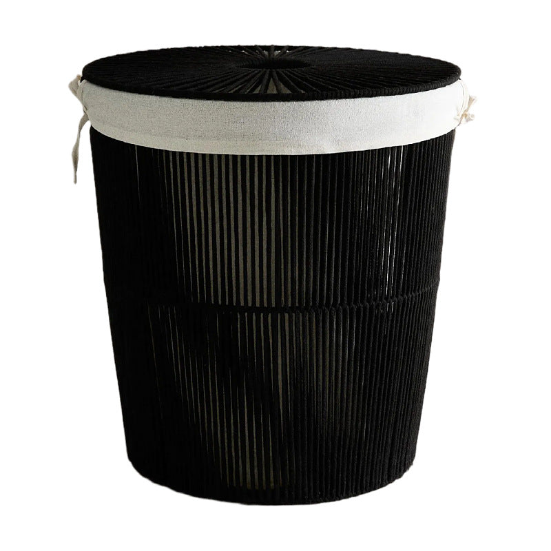 Stylish laundry basket with decorative cover Stornfield