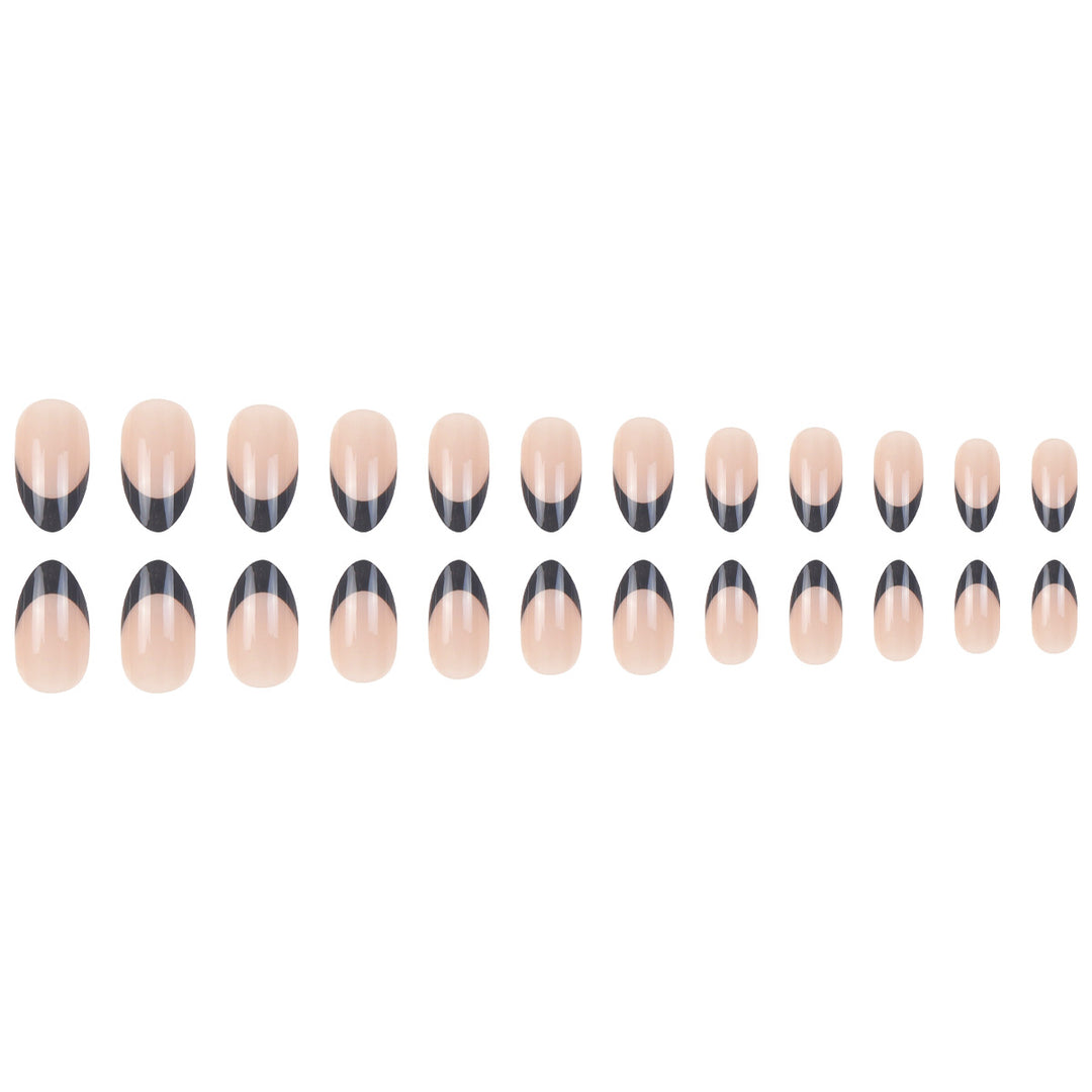 Elegant Stiletto French Tip Press-On Nails Stornfield