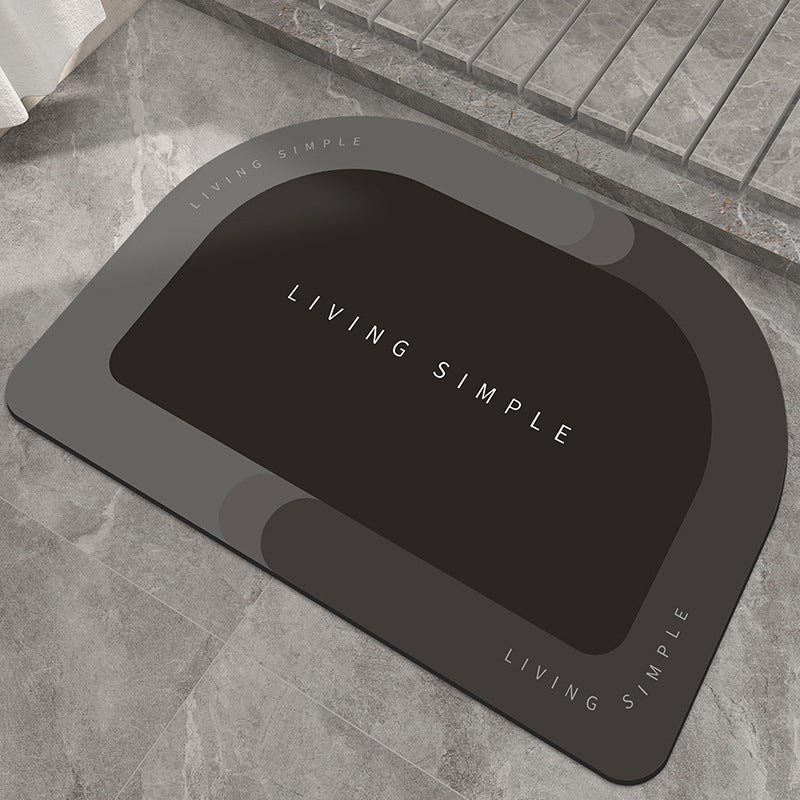 Relaxation-Themed Bathroom Mat for Home