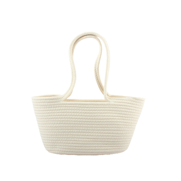 Basket bag with playful lace accent Stornfield