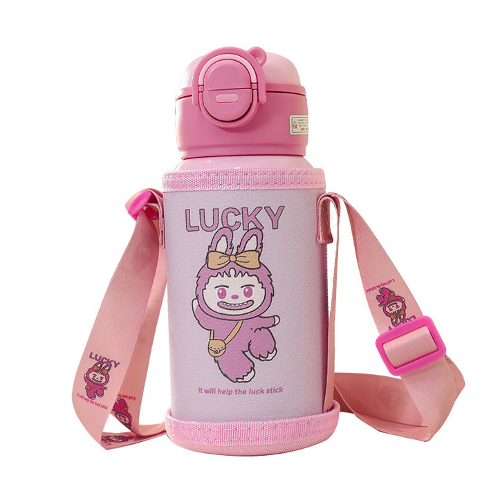 Women Insulated Water Bottle with Practical Carry Strap and Playful Design Stornfield